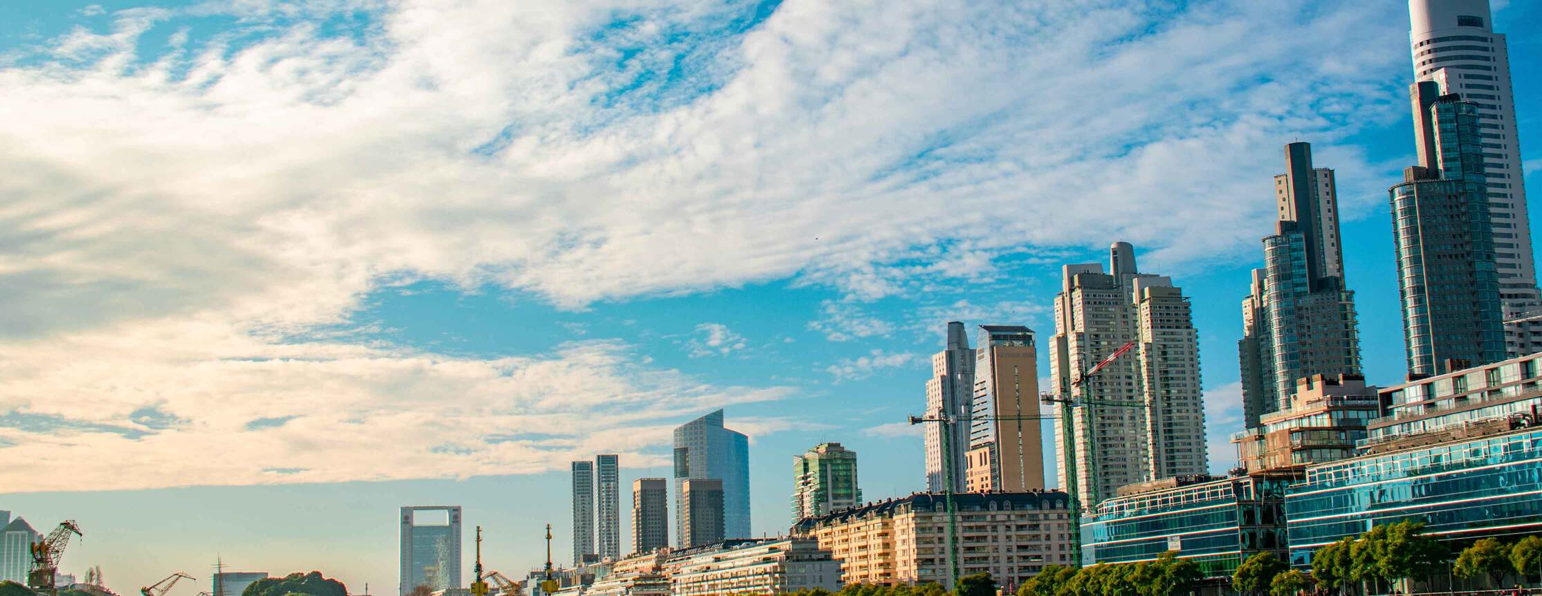 Imagen de los edificios de Puerto Madero